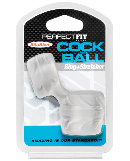 Perfect Fit Perfect Fit SilaSkin Cock &amp; Ball Ring - Clear
