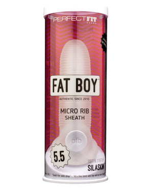 Perfect Fit Perfect Fit Fat Boy Micro Ribbed Sheath 5.5" - Clear - Image 3