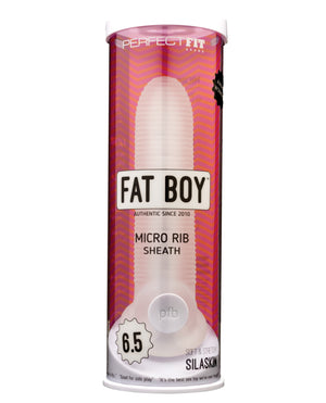 Perfect Fit Perfect Fit Fat Boy Micro Ribbed Sheath 6.5" - Clear - Image 2