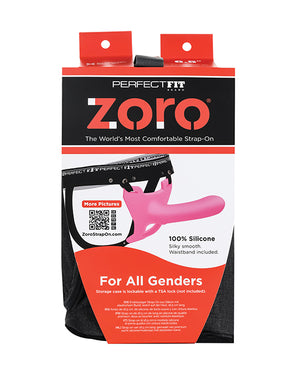 Perfect Fit Perfect Fit Zoro 6.5" Strap On w/Case - Pink - Image 4