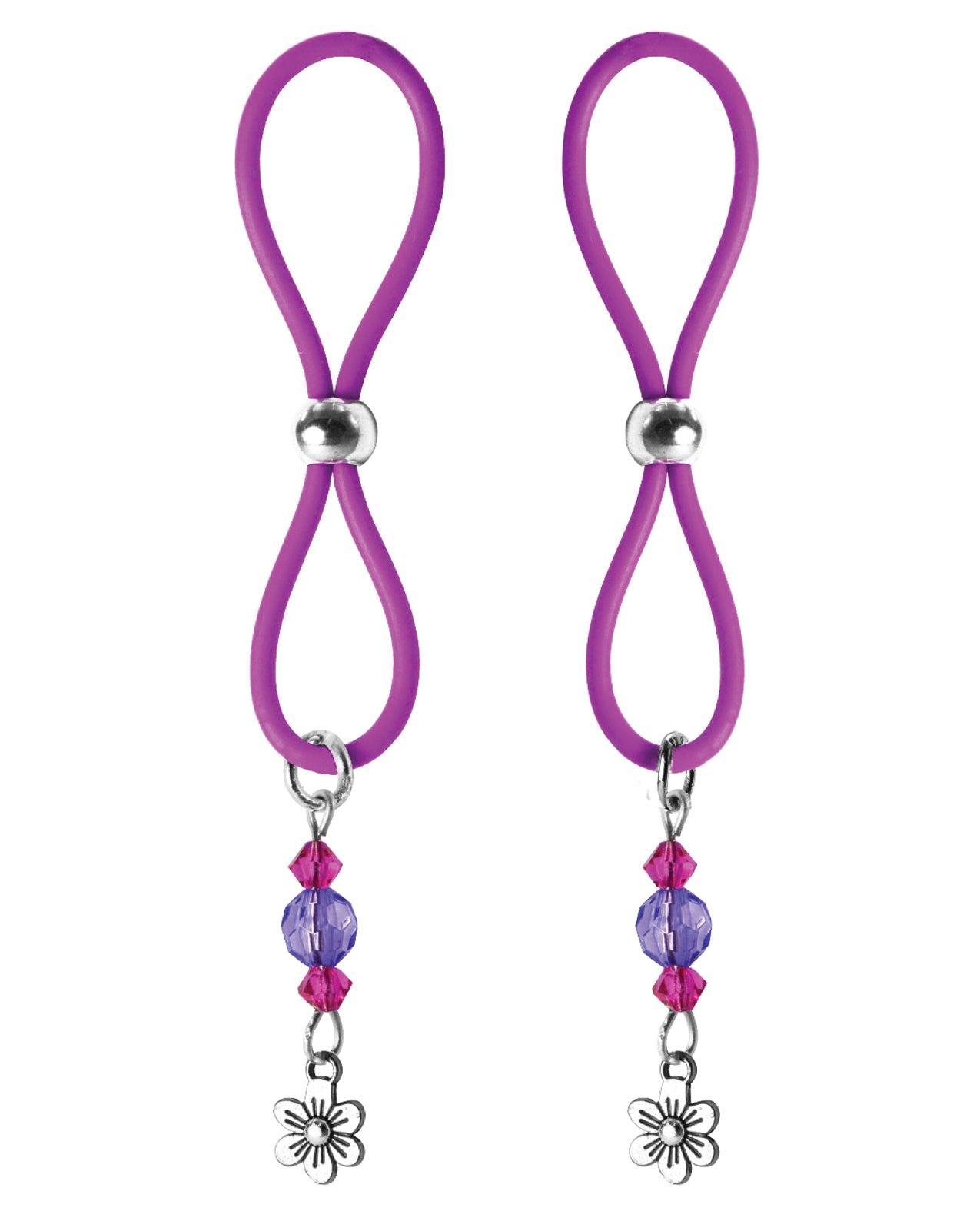 Bijoux de Nip Bijoux de Nip Nipple Halos Flower Charm - Purple
