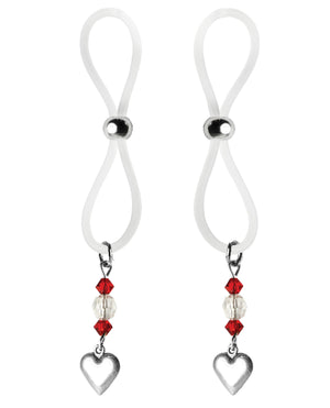 Bijoux de Nip Bijoux de Nip Nipple Halos Heart Charm - Red/Clear