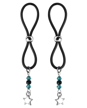 Bijoux de Nip Bijoux de Nip Nipple Halos Star Charm - Turquoise/Black