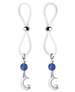 Bijoux de Nip Bijoux de Nip Nipple Halos Moon &amp; Star Charm - Blue/Clear