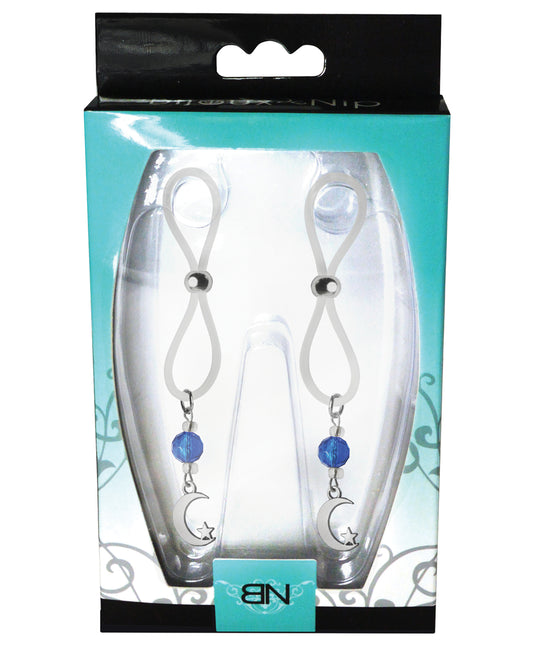 Bijoux de Nip Bijoux de Nip Nipple Halos Moon &amp; Star Charm - Blue/Clear - Image 2