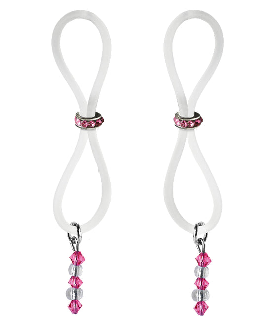 Bijoux de Nip Bijoux de Nip Nipple Halos Pink Gem Slider - Pink/Clear