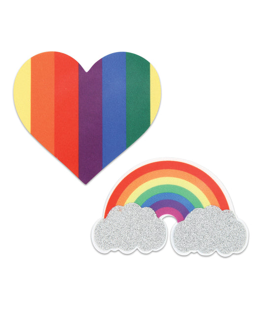 Peekaboos Peekaboos Pride Glitters Rainbows &amp; Hearts - Pack of 2 - Image 2