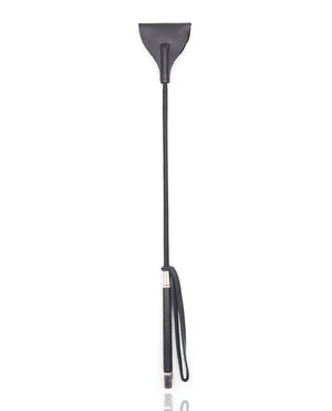 Plesur Plesur 21" Wide Tip Leather Crop - Black - Image 2