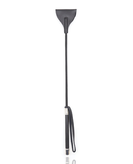 Plesur Plesur 21" Wide Tip Leather Crop - Black - Image 2