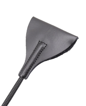 Plesur Plesur 21" Wide Tip Leather Crop - Black - Image 3