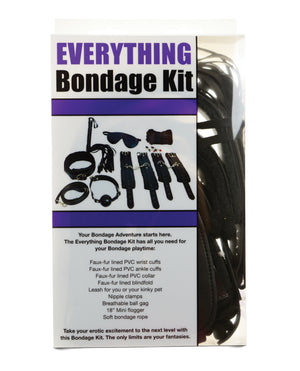 Plesur Plesur Everything Bondage 12 Piece Kit - Black - Image 3