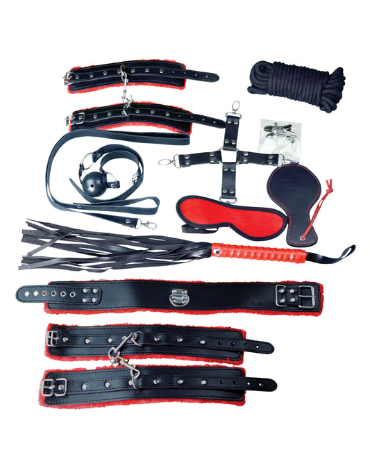 Plesur Plesur Deluxe Bondage Kit - Black/Red - Image 2