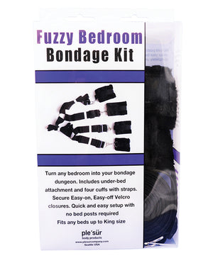 Plesur Plesur Fuzzy Bedroom Bondage Kit - Black - Image 5