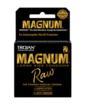Trojan Trojan Magnum Raw Condoms - Pack of 3