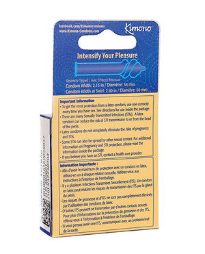 Kimono Kimono Swirl Double Spiral Shape Condoms - Pack of 3 - Image 2