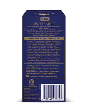 Durex Intense Nitrile Condoms - Pack of 10 - Image 3