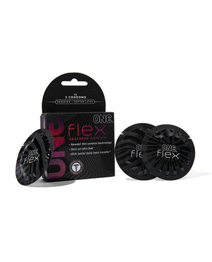 One One Flex Ultra-Thin Condoms - Pack of 3 - Image 2