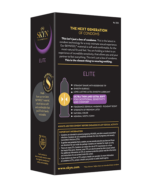 Lifestyles Lifestyles SKYN Elite Ultra Thin Condoms - Pack of 12 - Image 2