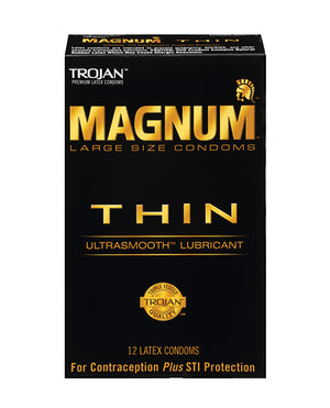 Trojan Magnum Thin Condoms - Pack of 12 - Image 2