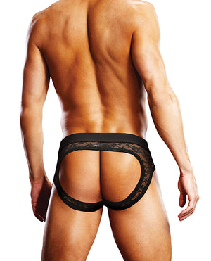 Prowler Lace Open Back Brief - Black LG