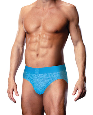 Prowler Prowler Lace Open Back Brief - Blue SM