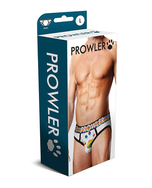 Prowler Oversized Paw Brief - White/Multi LG - Image 3