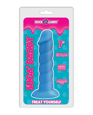 Rock Candy Rock Candy Suga Daddy 7" Silicone Dildo - Blue - Image 4