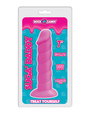 Rock Candy Rock Candy Suga Daddy 7" Silicone Dildo - Pink - Image 2
