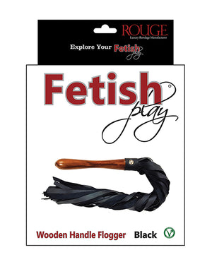 Rouge Fetish Play Vegan Flogger - Black - Image 4