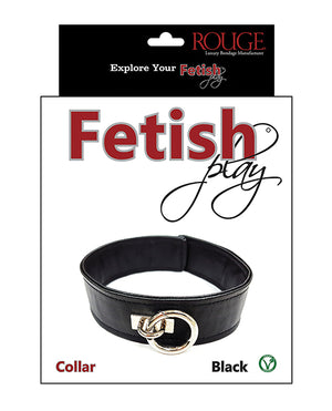 Rouge Rouge Fetish Play Vegan Leather Collar - Black