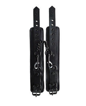 Rouge Rouge Leather Ankle Cuffs - Black with Black - Image 2