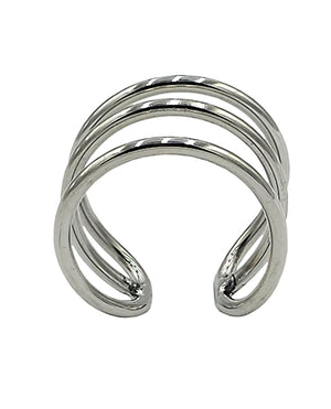Rouge Rouge Stainless Steel Triple Wire Glans Ring 32 mm - Silver - Image 3