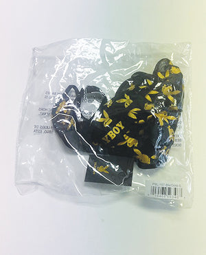 Playboy Bunny Gold Foil Halter Teddy - Black/Gold MD - Image 3