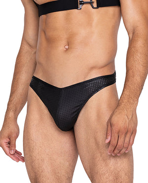 Roma Confidential Master Thong w/Contoured Pouch Black XL