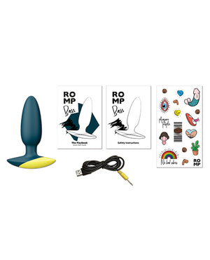 ROMP ROMP Bass Vibrating Anal Plug - Teal - Image 5