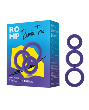 ROMP ROMP Remix Trio Penis Ring Set of 3 - Purple