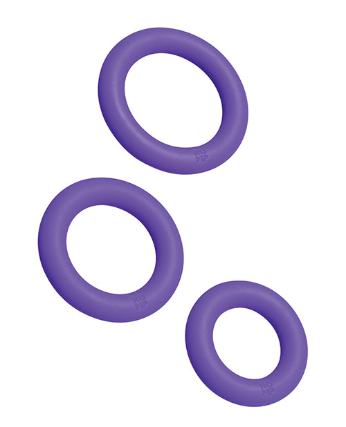 ROMP ROMP Remix Trio Penis Ring Set of 3 - Purple - Image 2