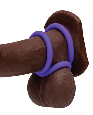 ROMP ROMP Remix Trio Penis Ring Set of 3 - Purple - Image 5