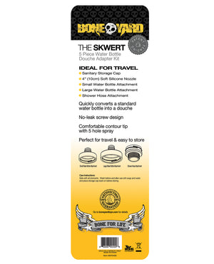 Boneyard Boneyard Skwert 5 pc Water Bottle Douche Adaptor Kit - Image 4