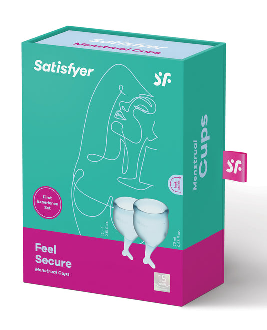Satisfyer Satisfyer Feel Secure Menstrual Cup - Light Blue - Image 2