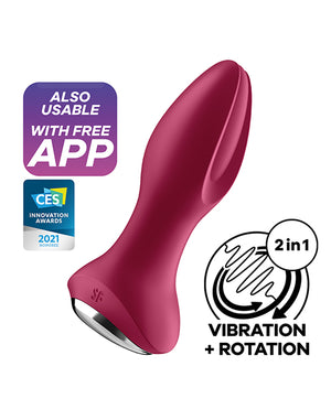 Satisfyer Satisfyer Rotator Plug 2+ - Fuchsia - Image 4