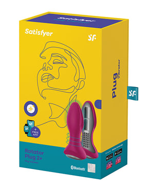 Satisfyer Satisfyer Rotator Plug 2+ - Fuchsia - Image 5