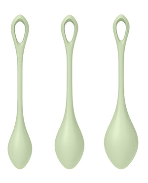 Satisfyer Satisfyer Yoni Power 2 Balls Training Set - Light Green - Image 3