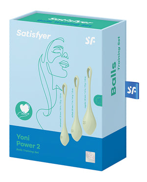 Satisfyer Satisfyer Yoni Power 2 Balls Training Set - Light Green - Image 5
