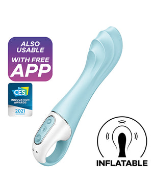 Satisfyer Satisfyer Air Pump Vibrator 5+ - Blue - Image 4