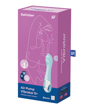 Satisfyer Satisfyer Air Pump Vibrator 5+ - Blue - Image 5