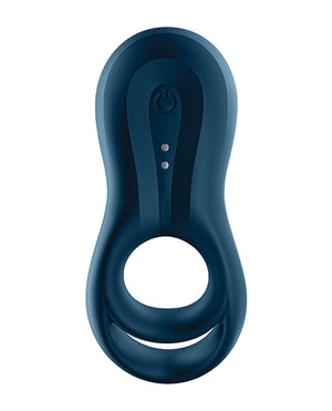 Satisfyer Satisfyer Epic Duo Ring Vibrator - Dark Blue - Image 5