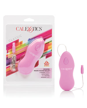 California Exotic Bullets Whisper Micro Heated Bullet - Pink - Image 3