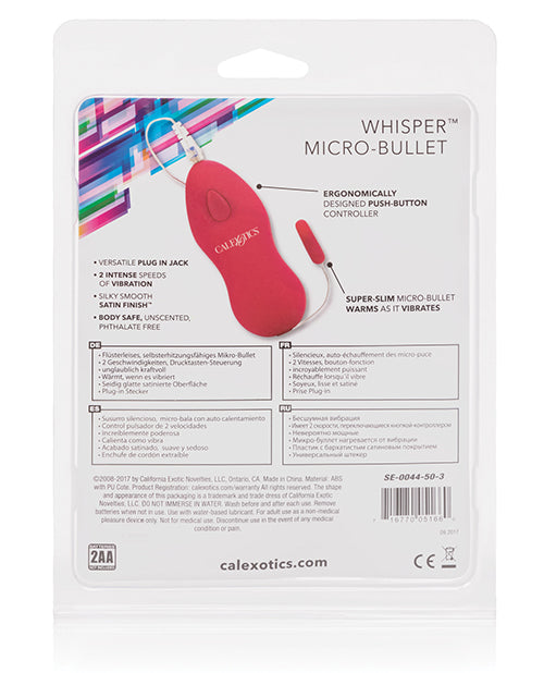 California Exotic Bullets Whisper Micro Bullet - Pink