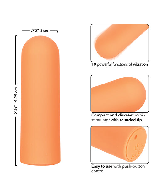 Turbo Buzz Turbo Buzz Rounded Mini Bullet Stimulator - Orange